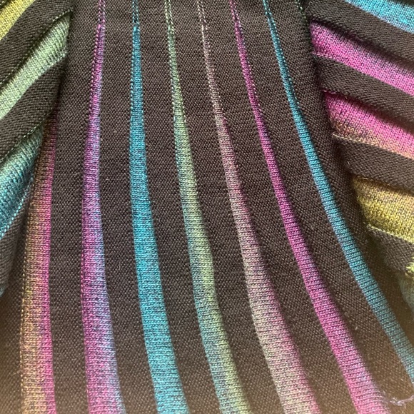 angel by gabri ozel cardigan multicolor rainbow open front merino wool Small S - Picture 5 of 9